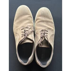 ECCO S Lite Hybrid Leather Derby Shoes Mens Size 11-11.5 Beige